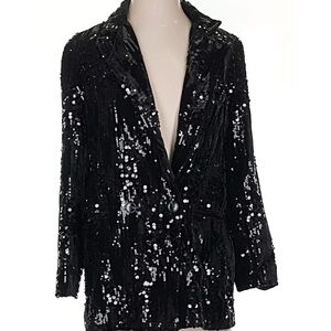Hutch Sequin Velvet Women's Blazer